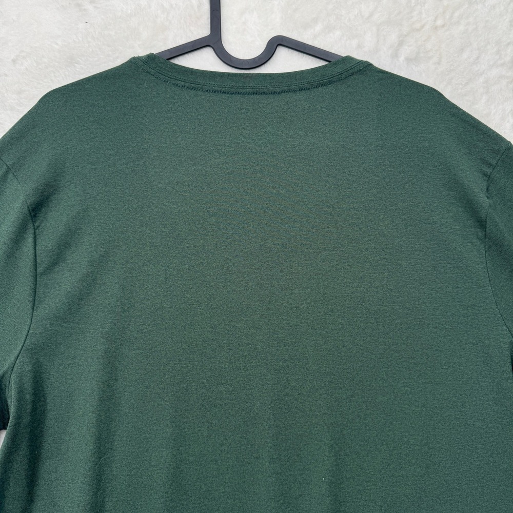 Quince T-Shirt Mens M Green Recycled Polyester Blend Short Sleeve Crew Neck - Picture 8 of 9